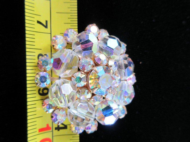 Vintage Aurora Crystal Broach