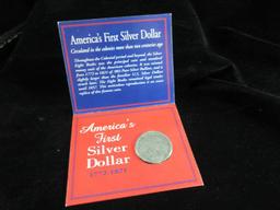 First Silver Dollar Lot of two Reproductions Coins