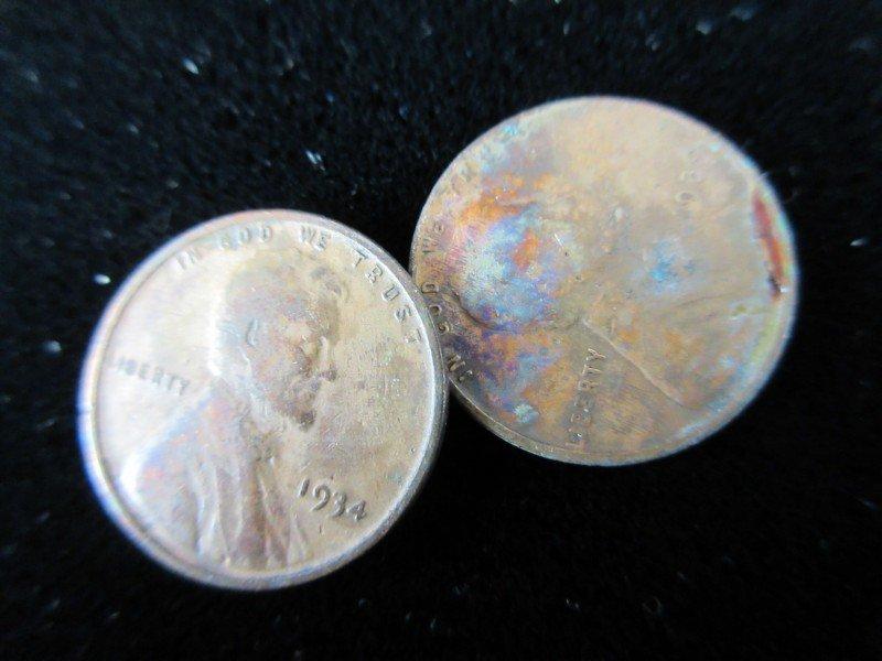 Lot of two Wheat Pennies