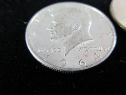 Silver Half Dollar Lot of Two 1964’s