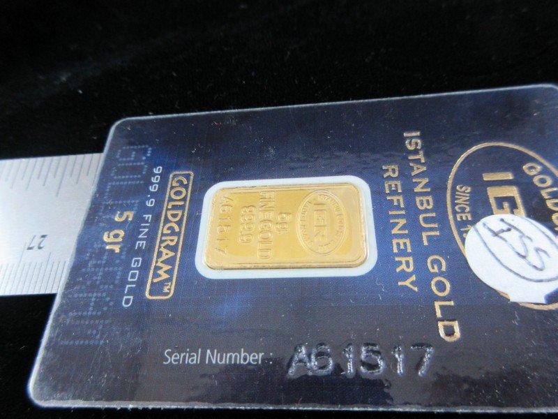 5 Gram Gold Bar