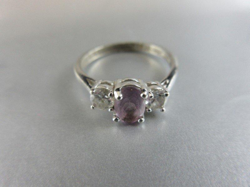 Amethyst Gemstone Sterling Silver Ring