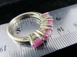 Ruby Gemstone Sterling Silver Ring