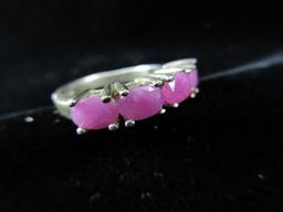 Ruby Gemstone Sterling Silver Ring