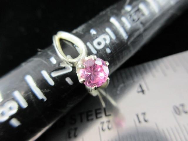 Pink Gemstone Sterling Silver Ring