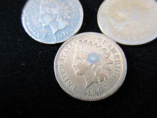 Indian Head Penny Lot of Three as Shown