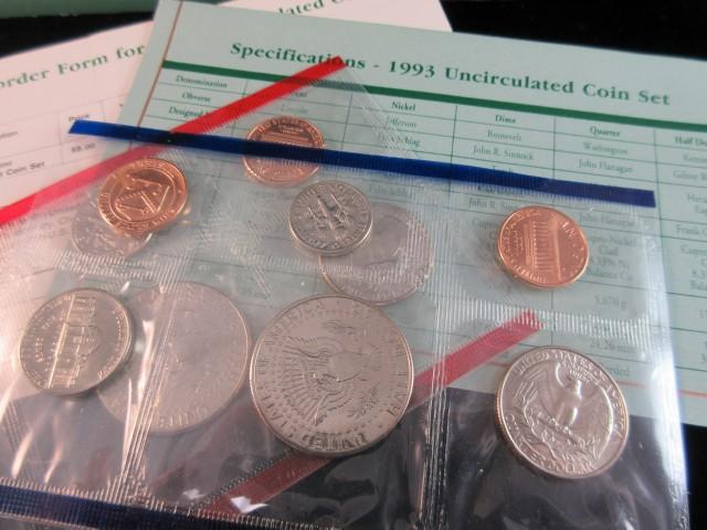 1993 D P Uncirculated Coin Set