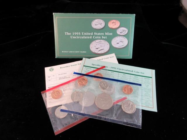 1993 D P Uncirculated Coin Set