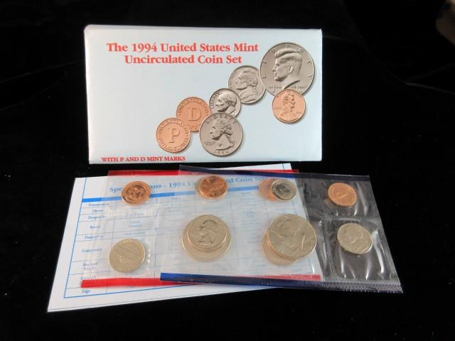 1994 D P Uncirculated Coin Set