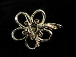 Joseph Wiesner NY Vintage Rhinestone Pin