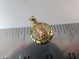 14K Yellow Gold Religious Pendant