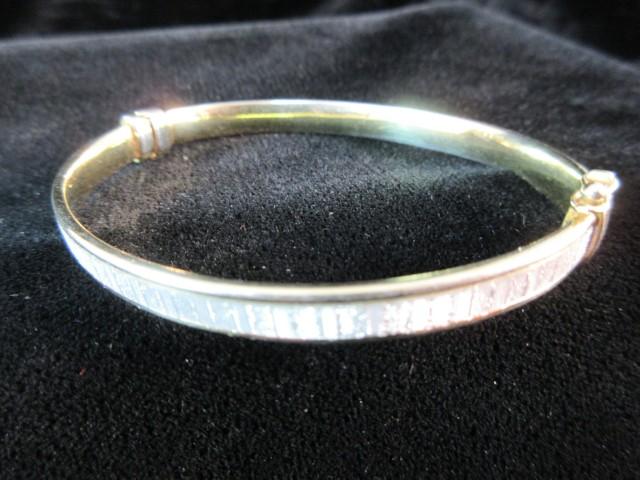 Gold over Sterling Silver Bangle Bracelet