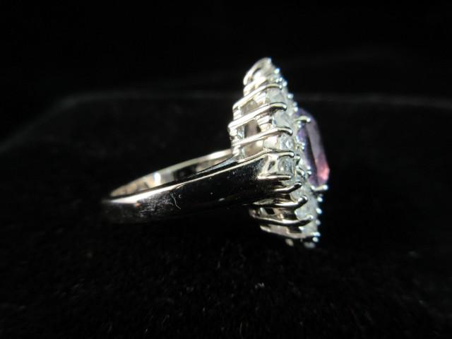 Sterling Silver Gemstone Ring. Cocktail Style