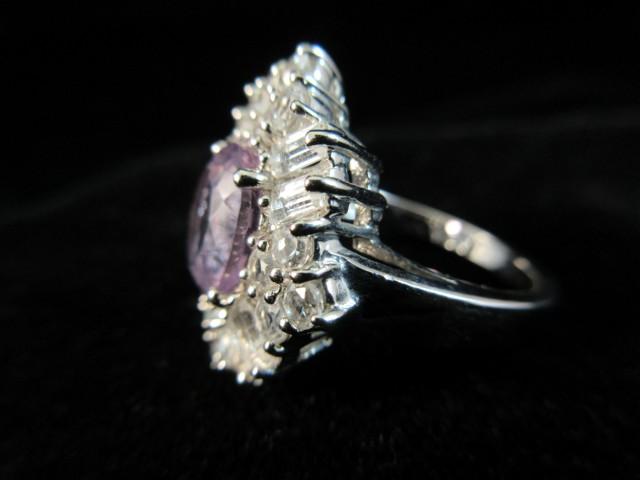 Sterling Silver Gemstone Ring. Cocktail Style