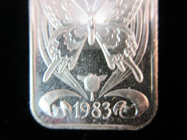 1983 Happy Birthday 1oz Fine Silver Bar