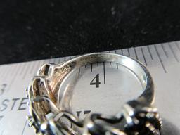 Sapphire Gemstone Sterling Silver Ring
