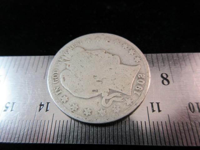 1902 Silver Half Dollar