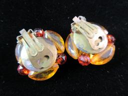 Vintage Clip On Earrings