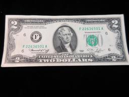 Lot of 30 2.00 Consecutive Numbered Bills 1976