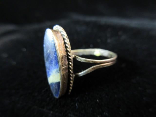 Natural Agate Stone Sterling Silver Ring