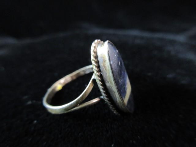 Natural Agate Stone Sterling Silver Ring