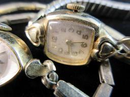 Lot of Three Vintage Gold Filled Ladies Watches