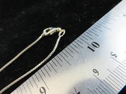 20” Box Style Sterling Silver Necklace