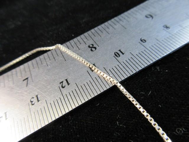 20” Box Style Sterling Silver Necklace