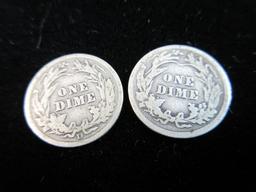 1914 & 1914 D Silver Dime Lot