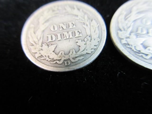 1914 & 1914 D Silver Dime Lot