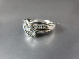 CZ Stone .925 Silver Cocktail Ring