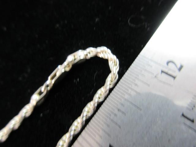 Italy Silver Rope Style Necklace