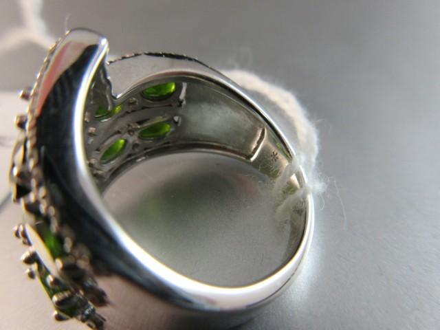 BBJ 925 Silver 5.75 CTW Russian Chrome Diopside Ring