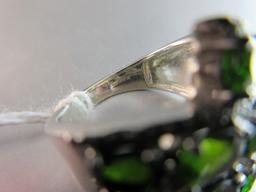 BBJ 925 Silver 5.75 CTW Russian Chrome Diopside Ring