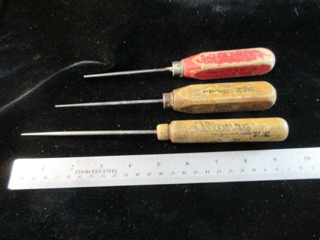 Lot of Three Antique Ice Picks