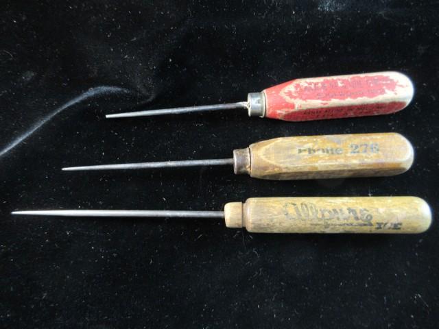 Lot of Three Antique Ice Picks