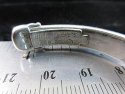 Until There is a Cure Sterling Silver Cuff Bracelet