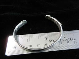 Until There is a Cure Sterling Silver Cuff Bracelet