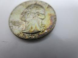 Nicely Toned Silver Quarter Dollar 1952