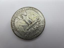 Nicely Toned Silver Quarter Dollar 1951