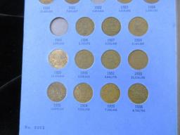 1920 Canada Small Cent Book Missing Only Two Coins