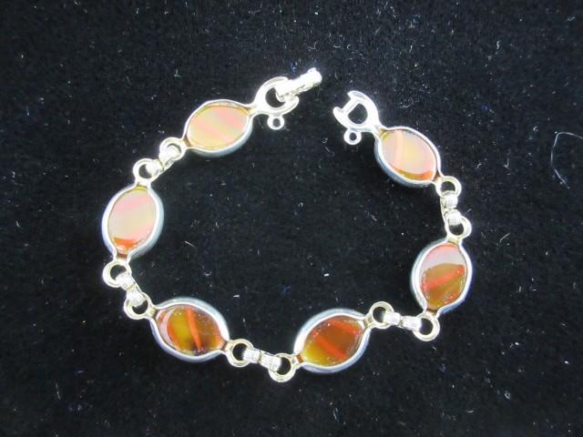 Silver tone Sara Cov. Bracelet