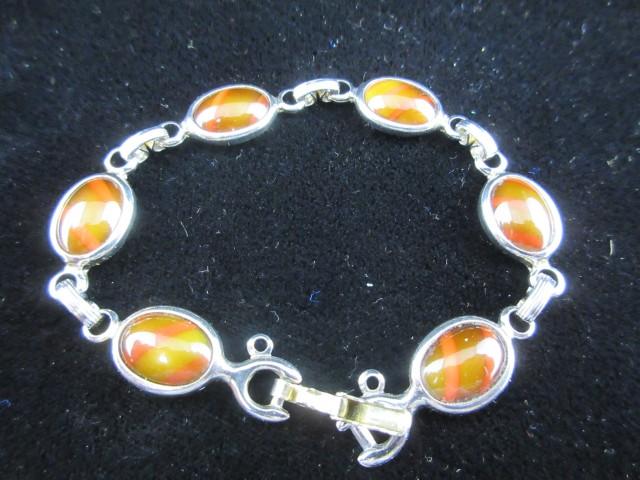 Silver tone Sara Cov. Bracelet