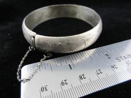 Vintage Sterling Silver Bangle Bracelet