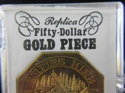 Replica 50.00 Gold Piece from Nevada Mint