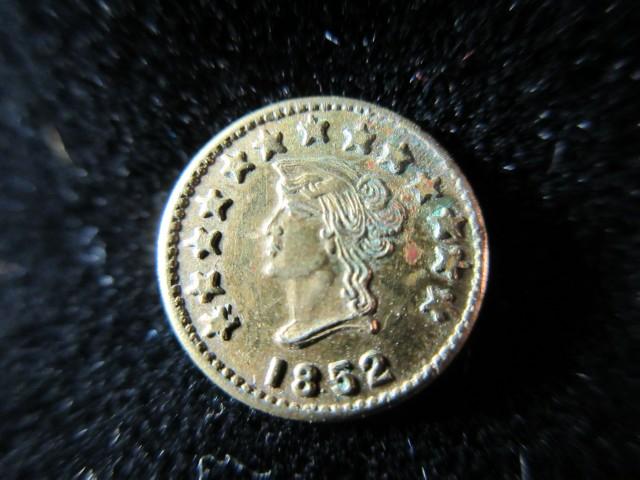 Small California Gold ½ Coin