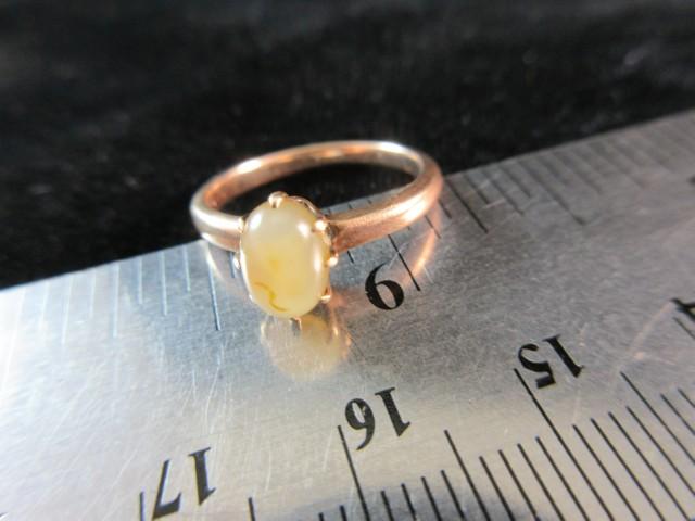 10k Yellow Gold Natural Stone Ring