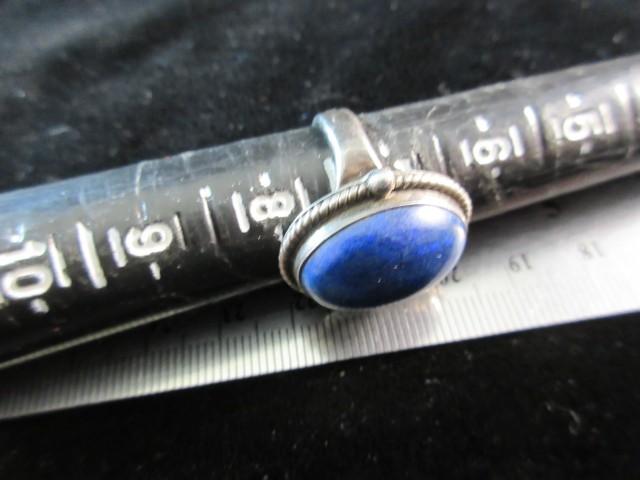 Vintage Lapis Stone Sterling Silver Ring