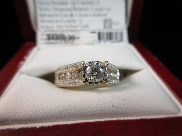 Estate Jewelry 10K Yellow Gold 1CT TW Diamond Ring