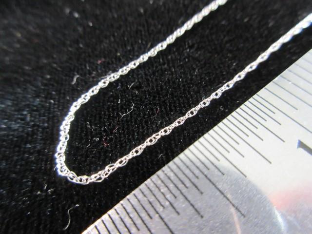 16” 14K White Gold .74 Gram Necklace